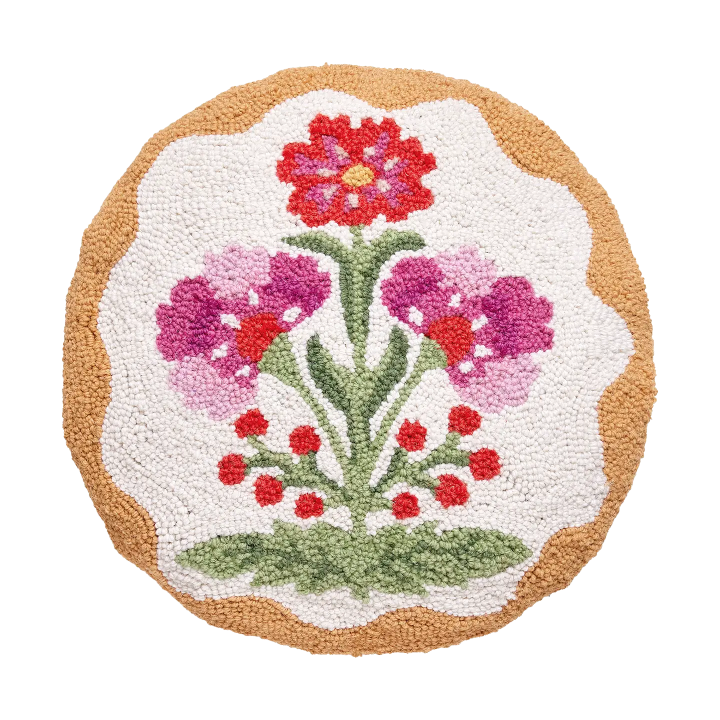 Shaped Mughal Flower Hook Pillow