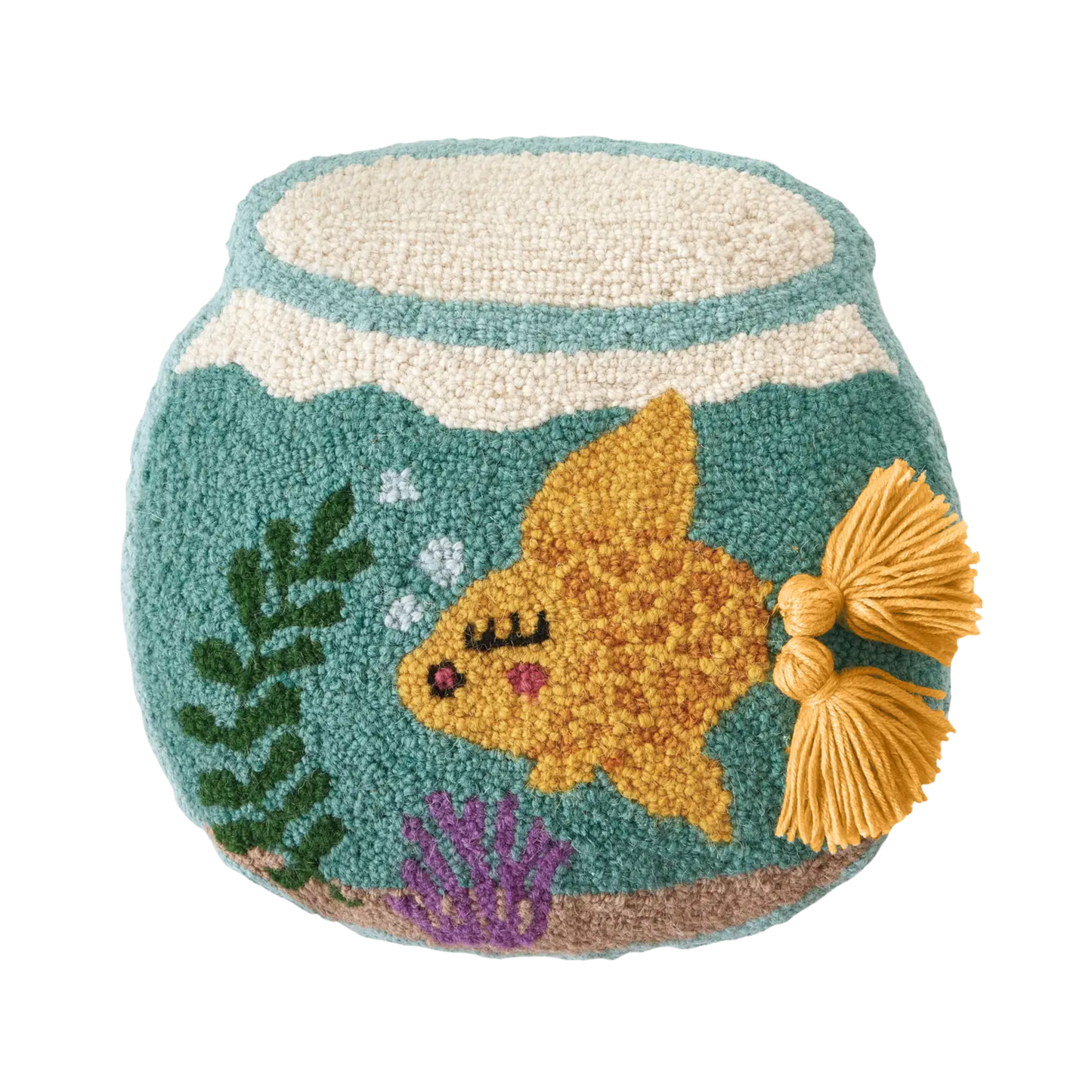 Goldie with Tassels Hook Pillow