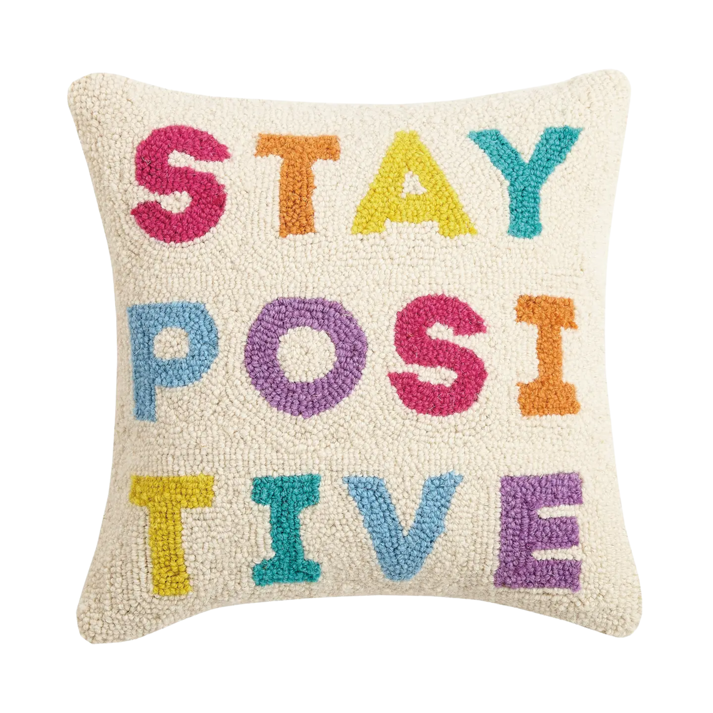 Stay Positive Hook Pillow