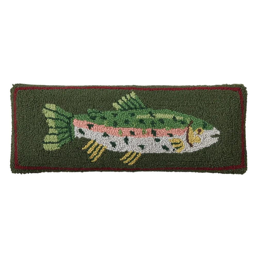Camp Wandawega Trout Hook Pillow