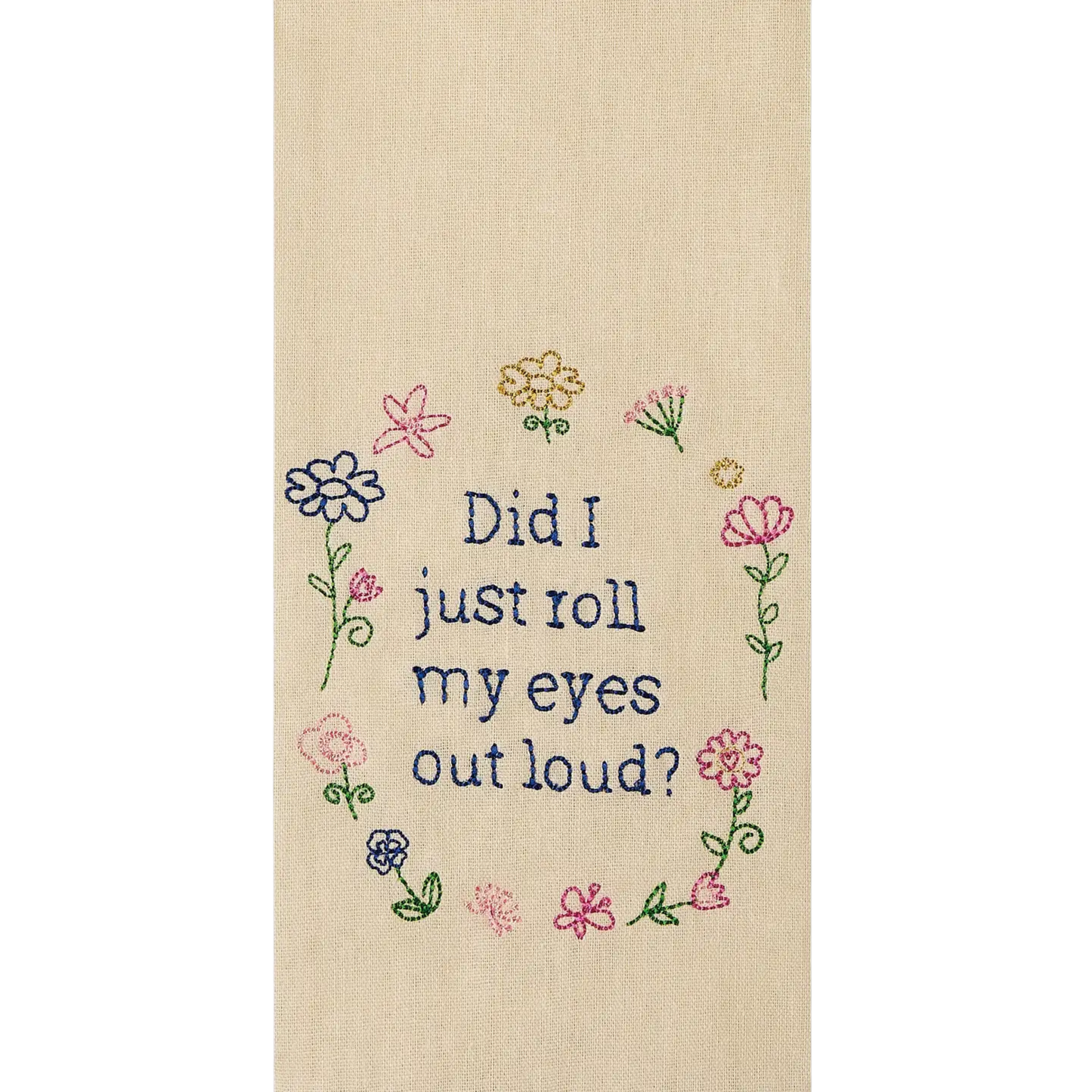 Roll Eyes Kitchen Towel