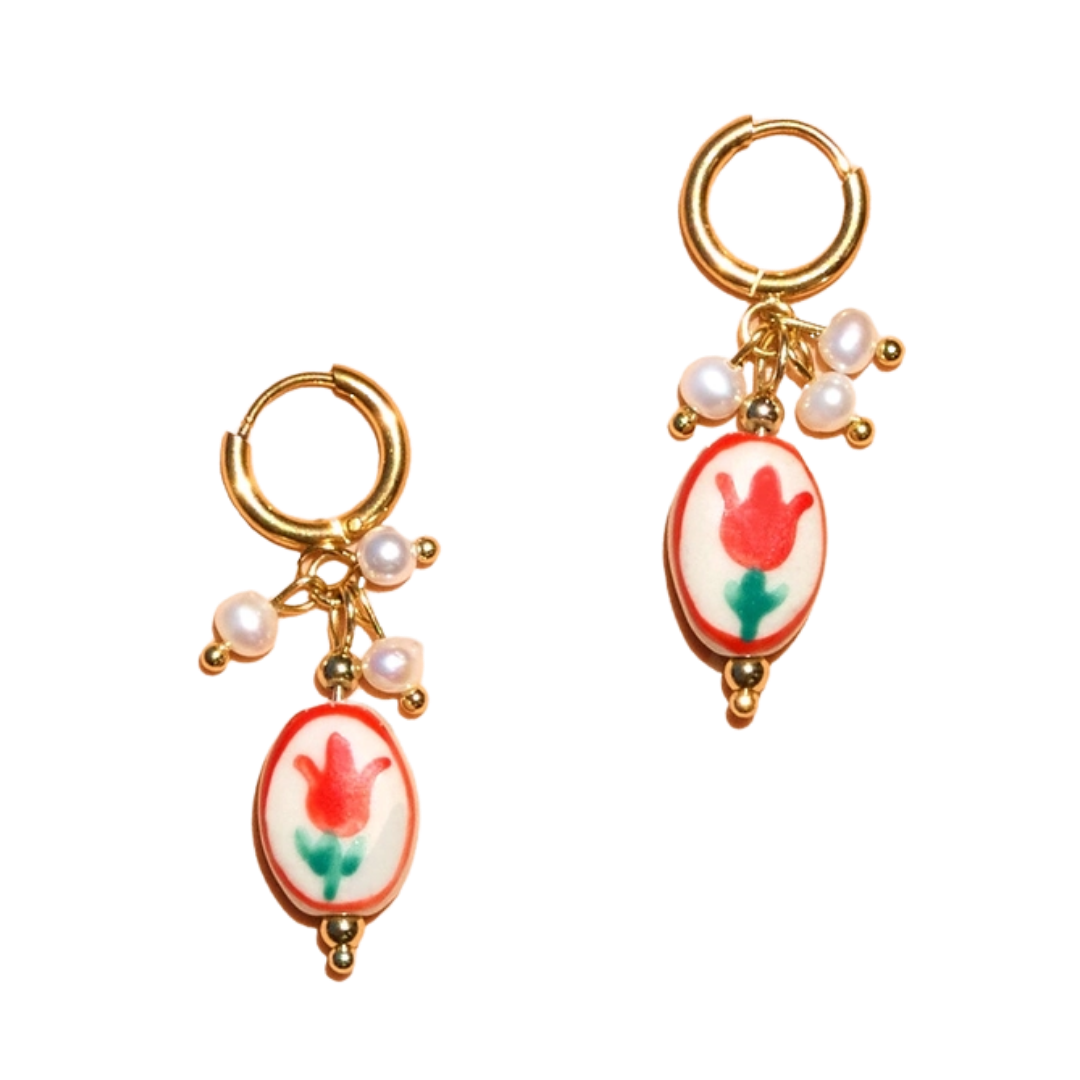 Sweet Tulip Hoops