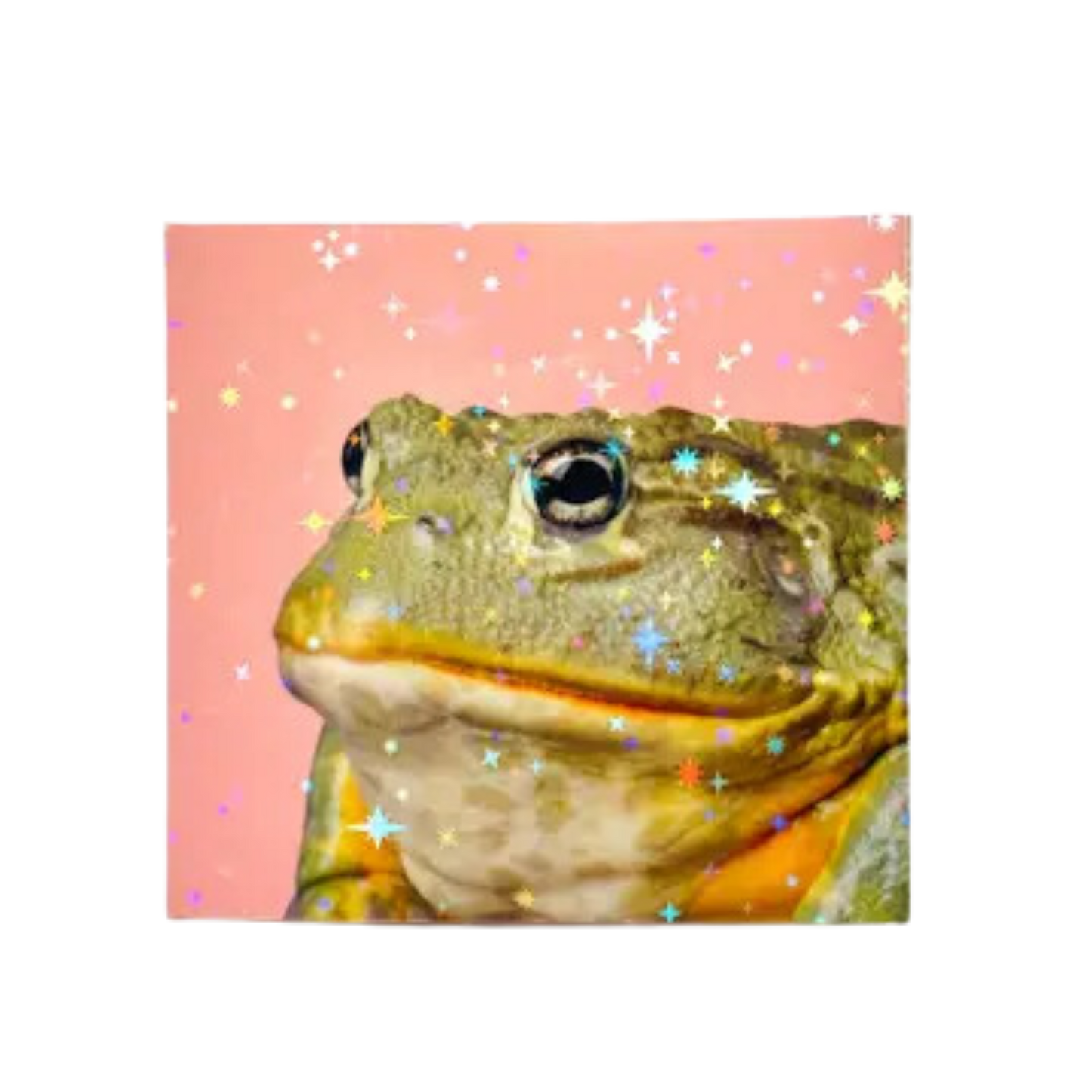 Giant Pixie Frog Glitter Vinyl Bumper Sticker