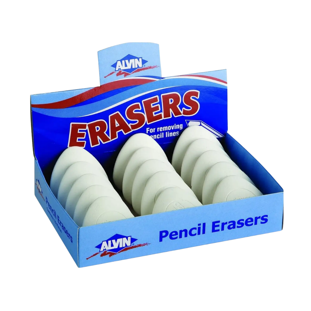 White Vinyl Triangle Eraser