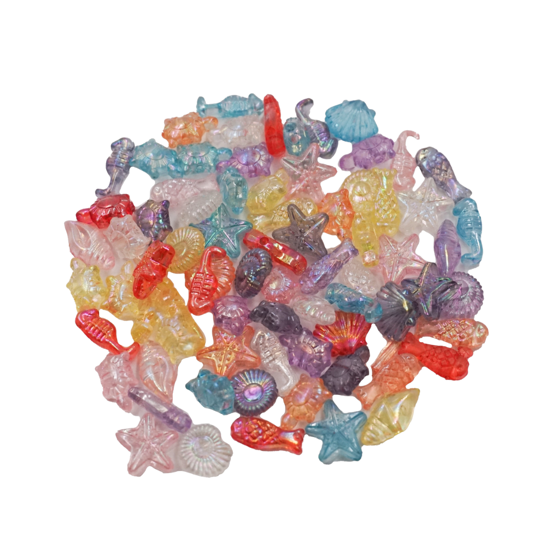 Ocean Transparent Acrylic Beads