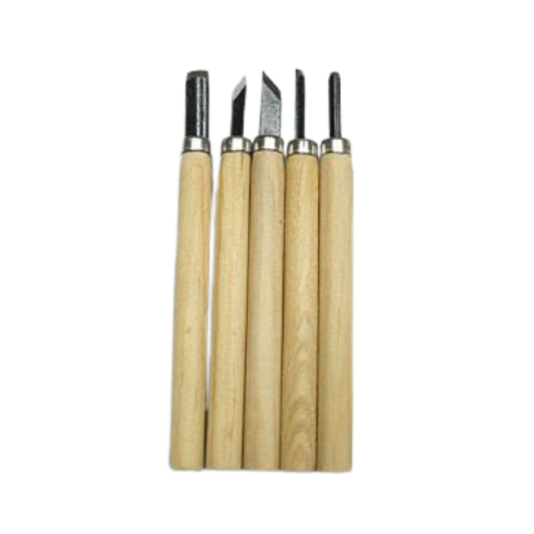 Wood Carving Set – 5 Count