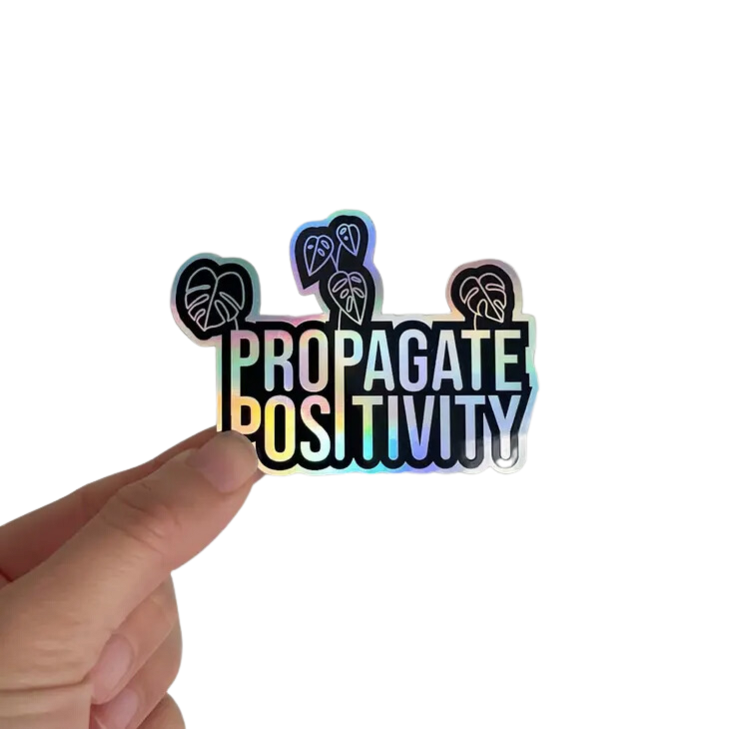 Propagate Positivity Holographic Sticker