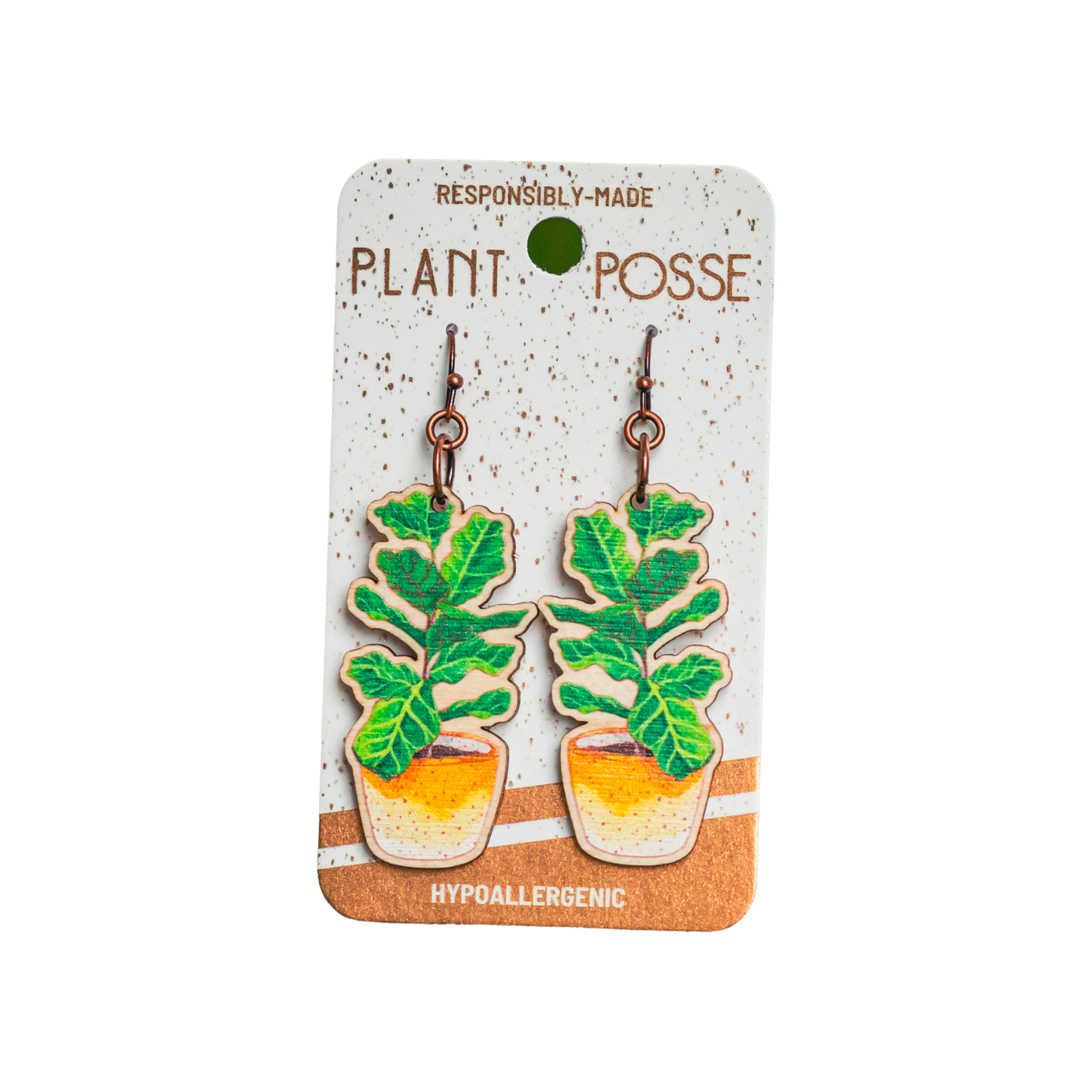 Fiddle Leaf Fig Dangle Earrings