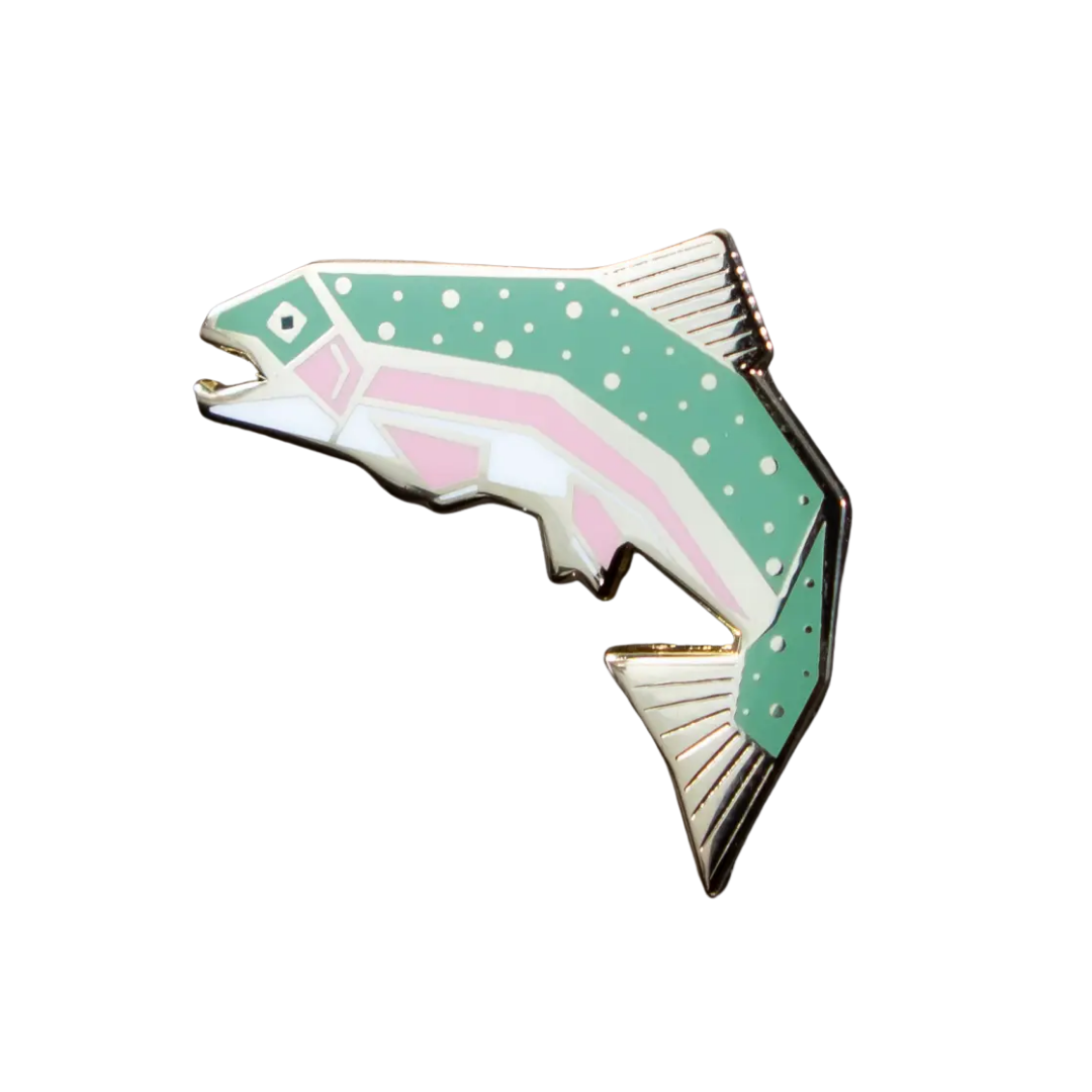 Rainbow Trout Enamel Pin