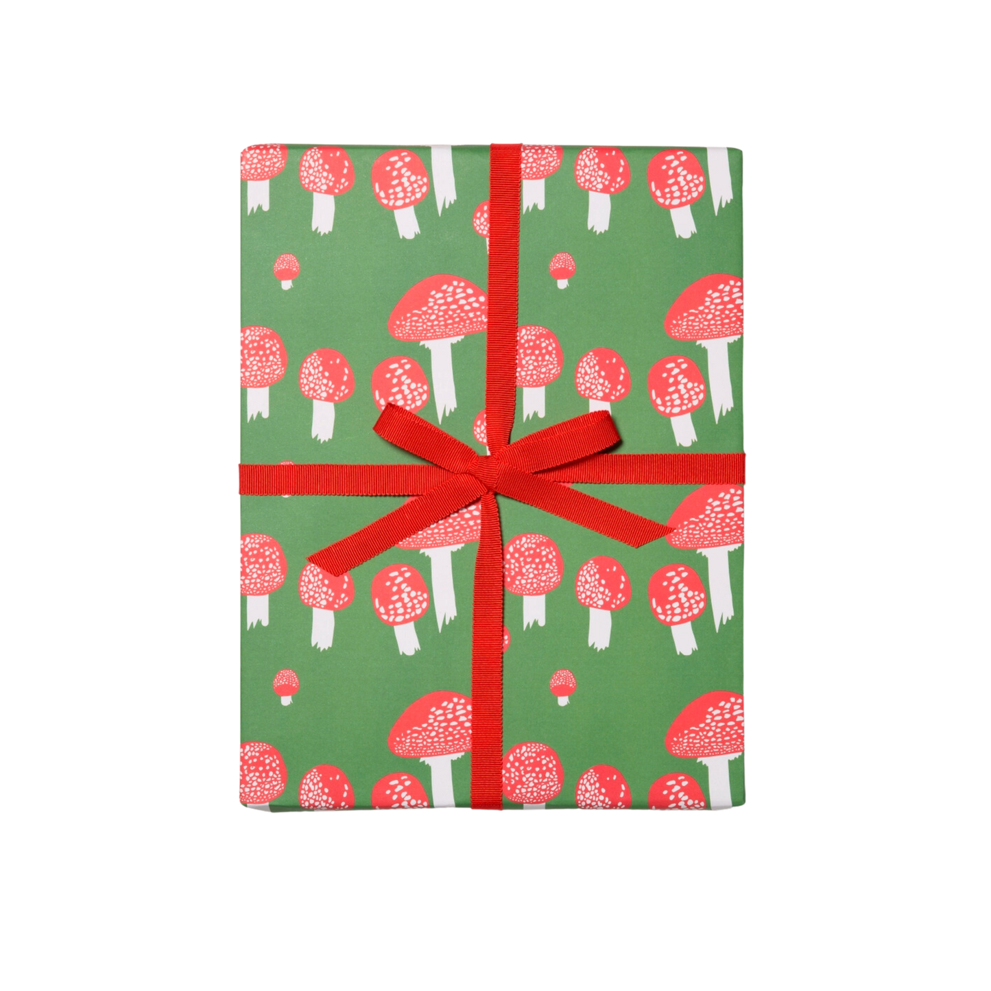 Festive Mushrooms Gift Wrap