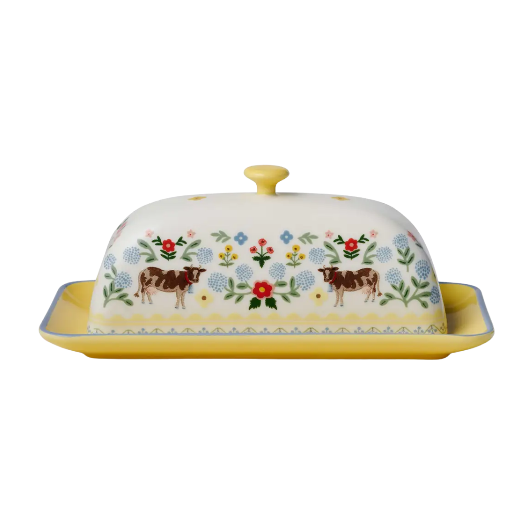 Home Sweet Home Porcelain Butter Dish