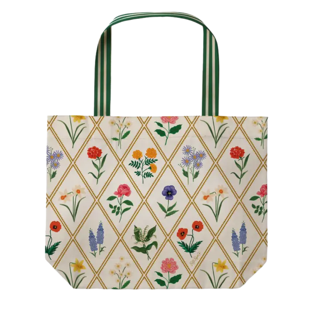 Garden Study East West Canvas Tote Bag