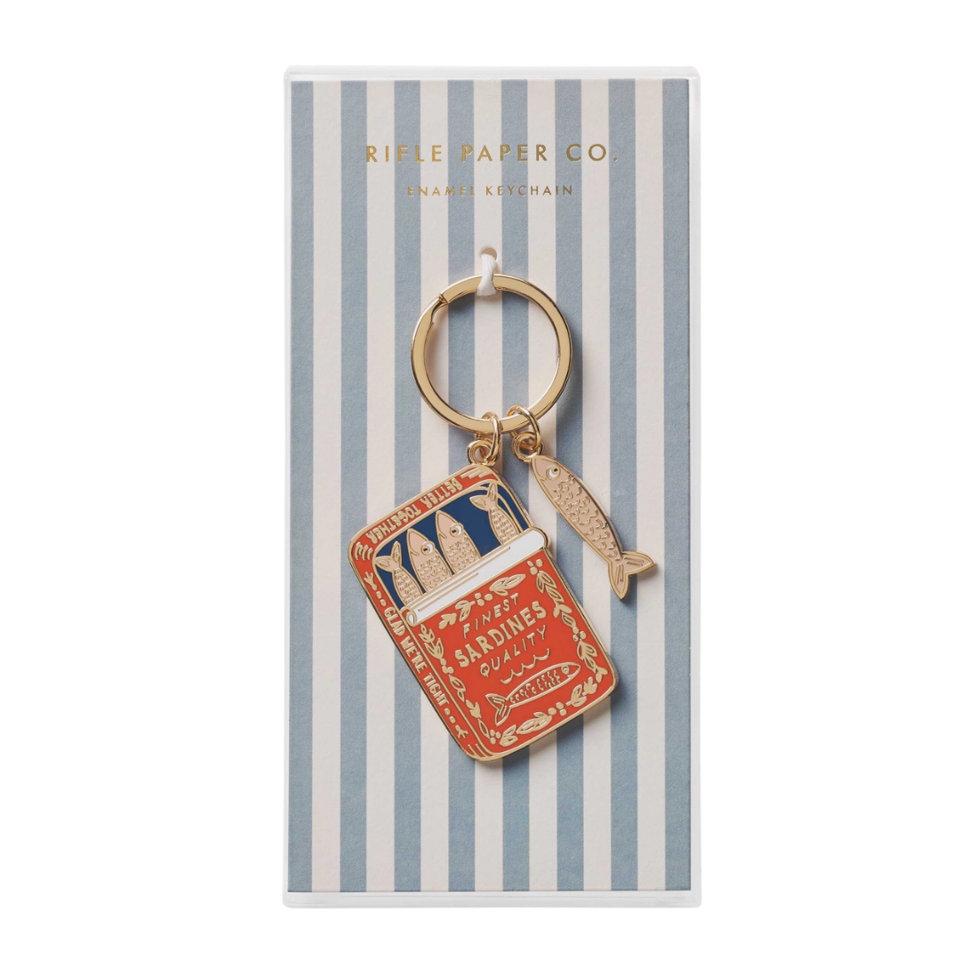 Sardines Enamel Keychain