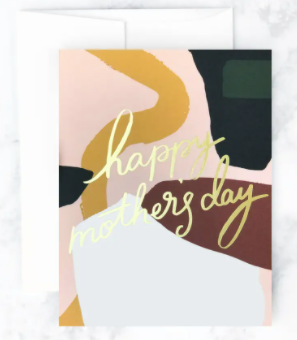 Colorblock Mother's Day Greeting Card