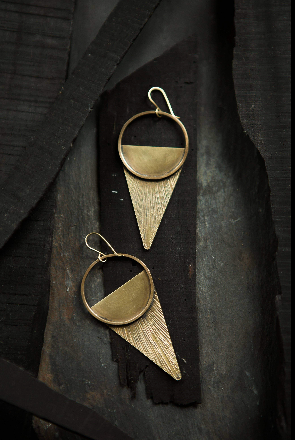 Etched Sunset Earrings