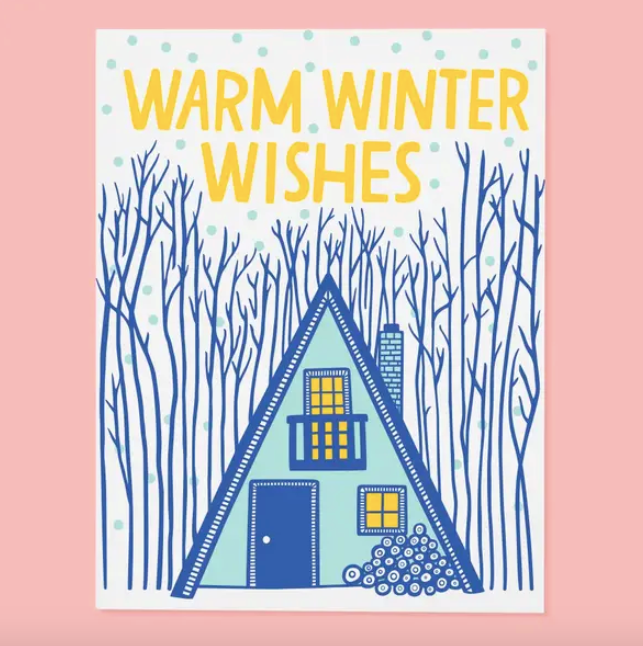 Cabin Winter Card