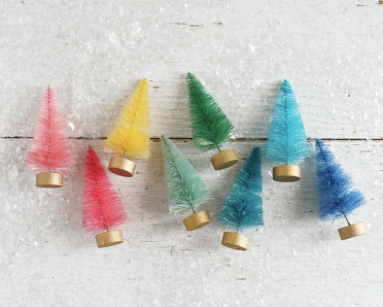 Rainbow Mini Bottle Brush Trees