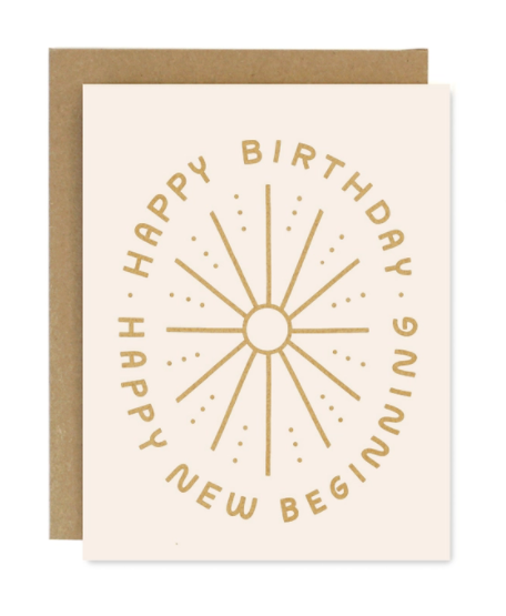 New Beginnings Birthday Card