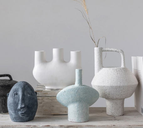 Stoneware Vase - Matte White