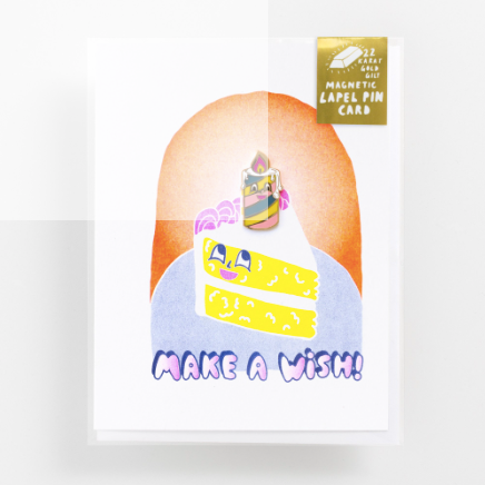 Make A Wish - Lapel Pin Card