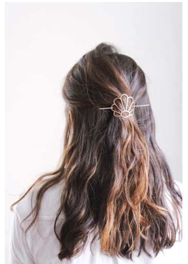 Art Deco Shell Hair Pin