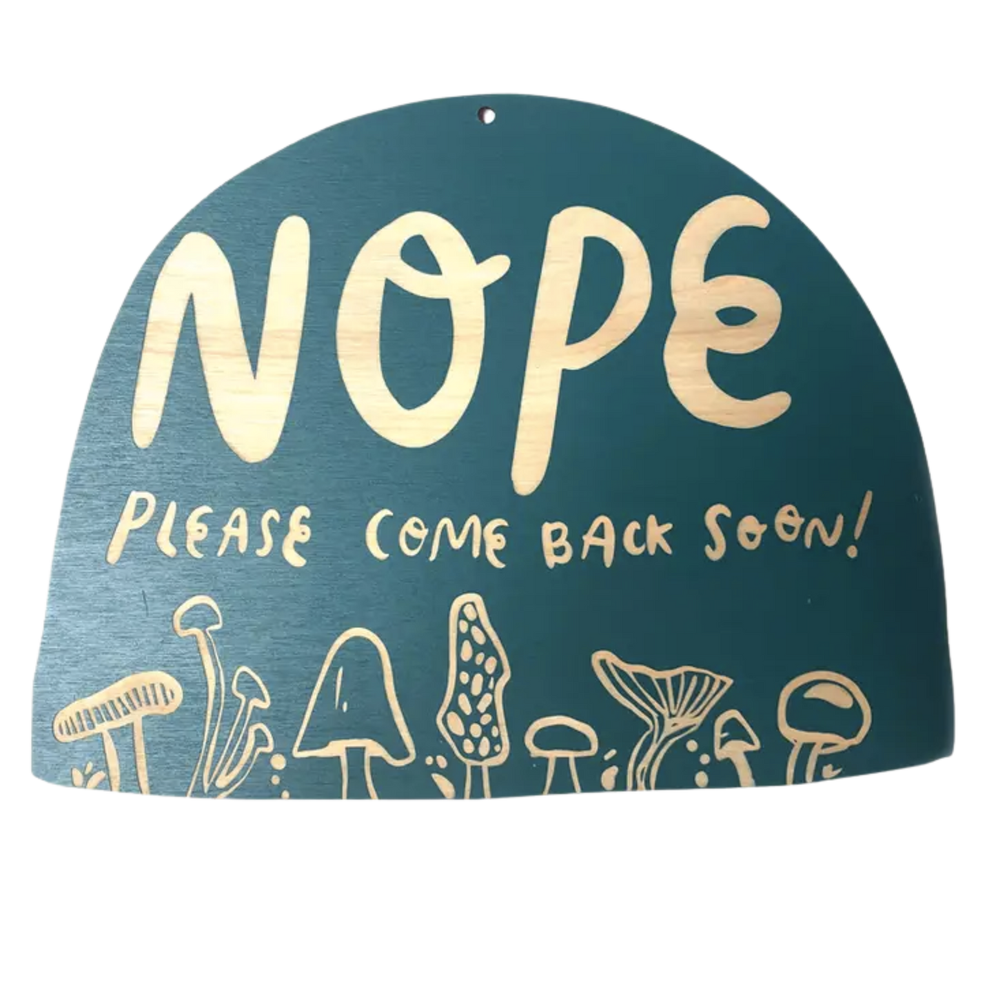 Mushroom Friends Open/Nope Retail Sign
