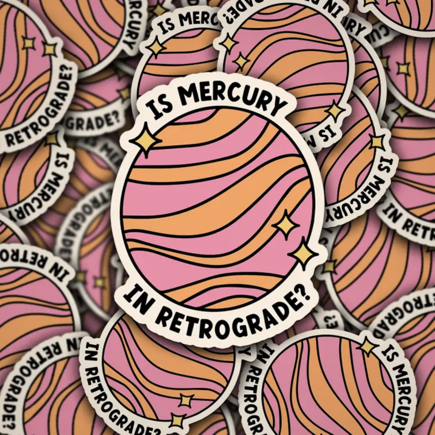 Waterproof Sticker Is Mercury In Retrograde? Design