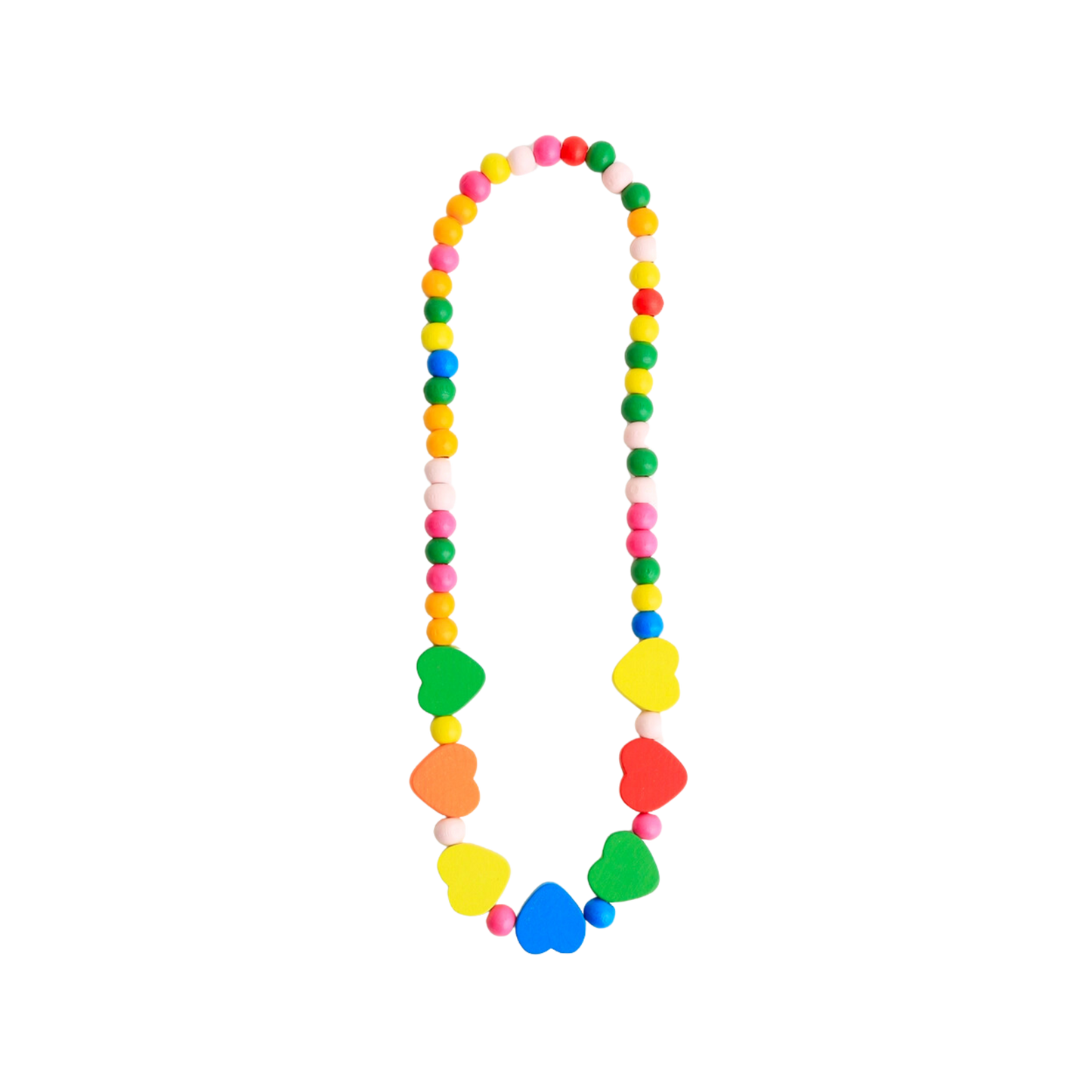 Kids Wooden Heart Necklace