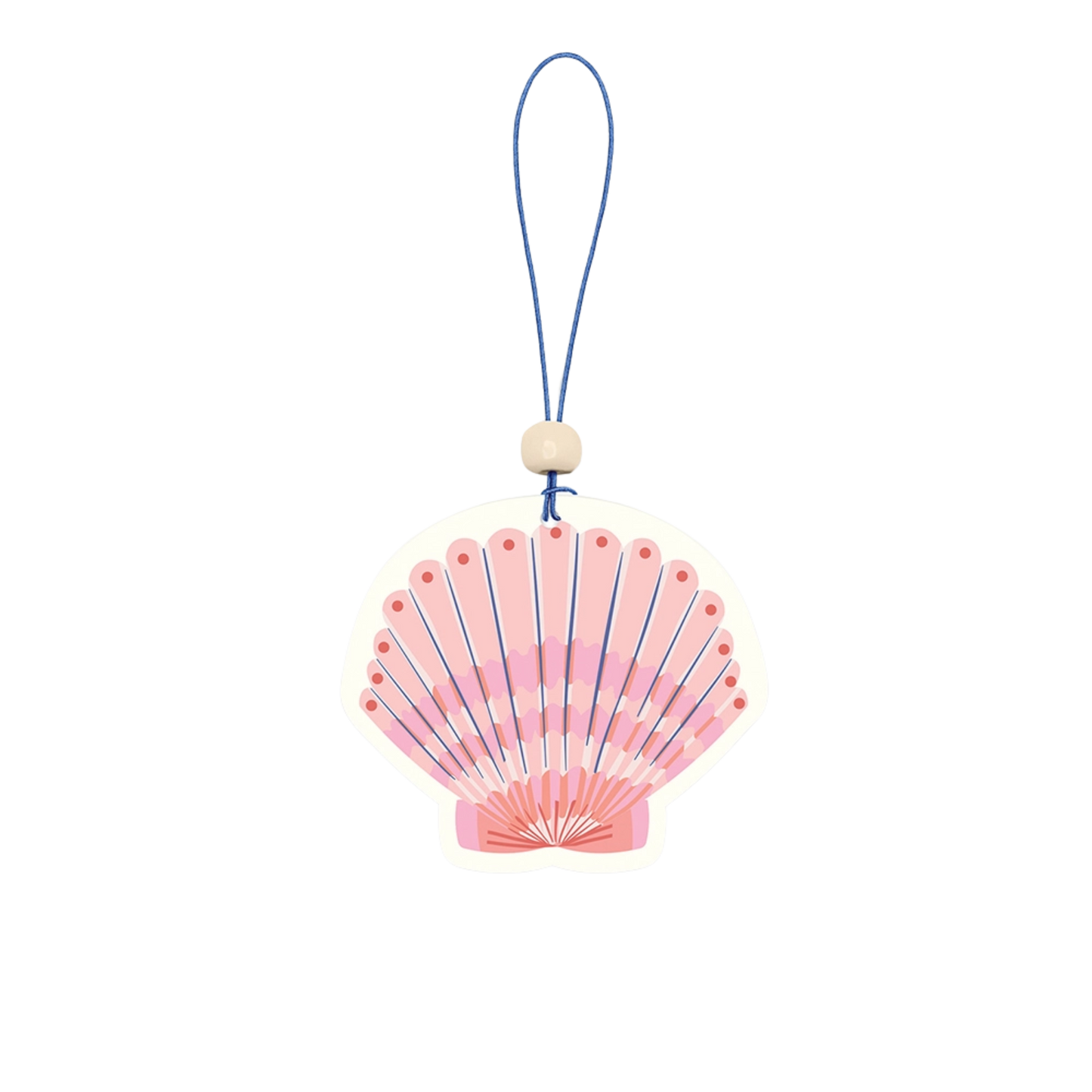 Pink Seashell Car Air Freshener