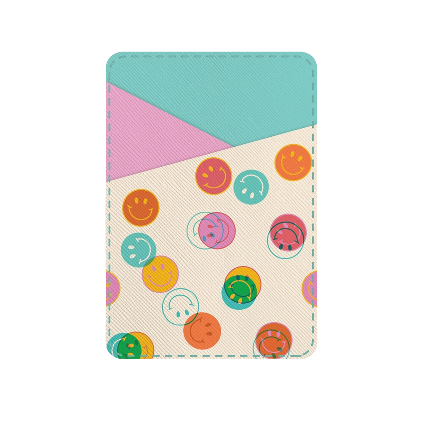 Smiley Trails Stick-On Cell Phone Wallet