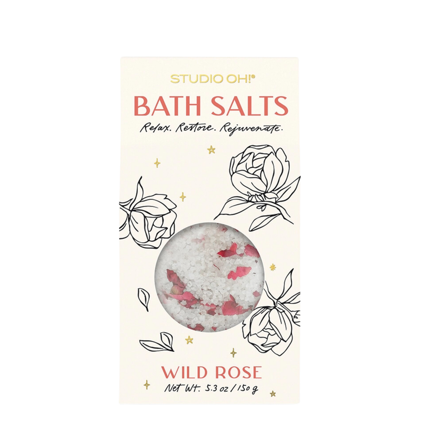 Wild Rose Scented Bath Salts
