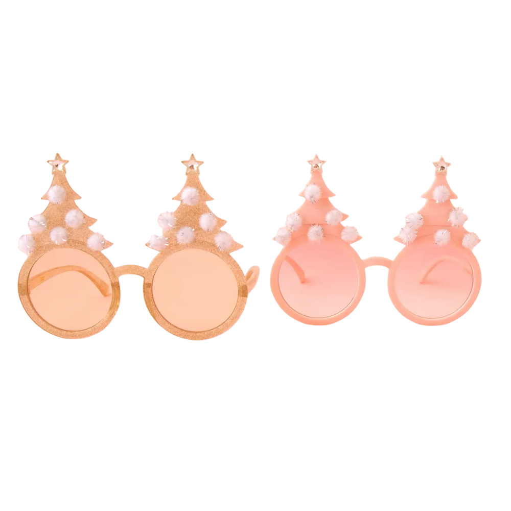 Christmas Tree Holiday Glasses