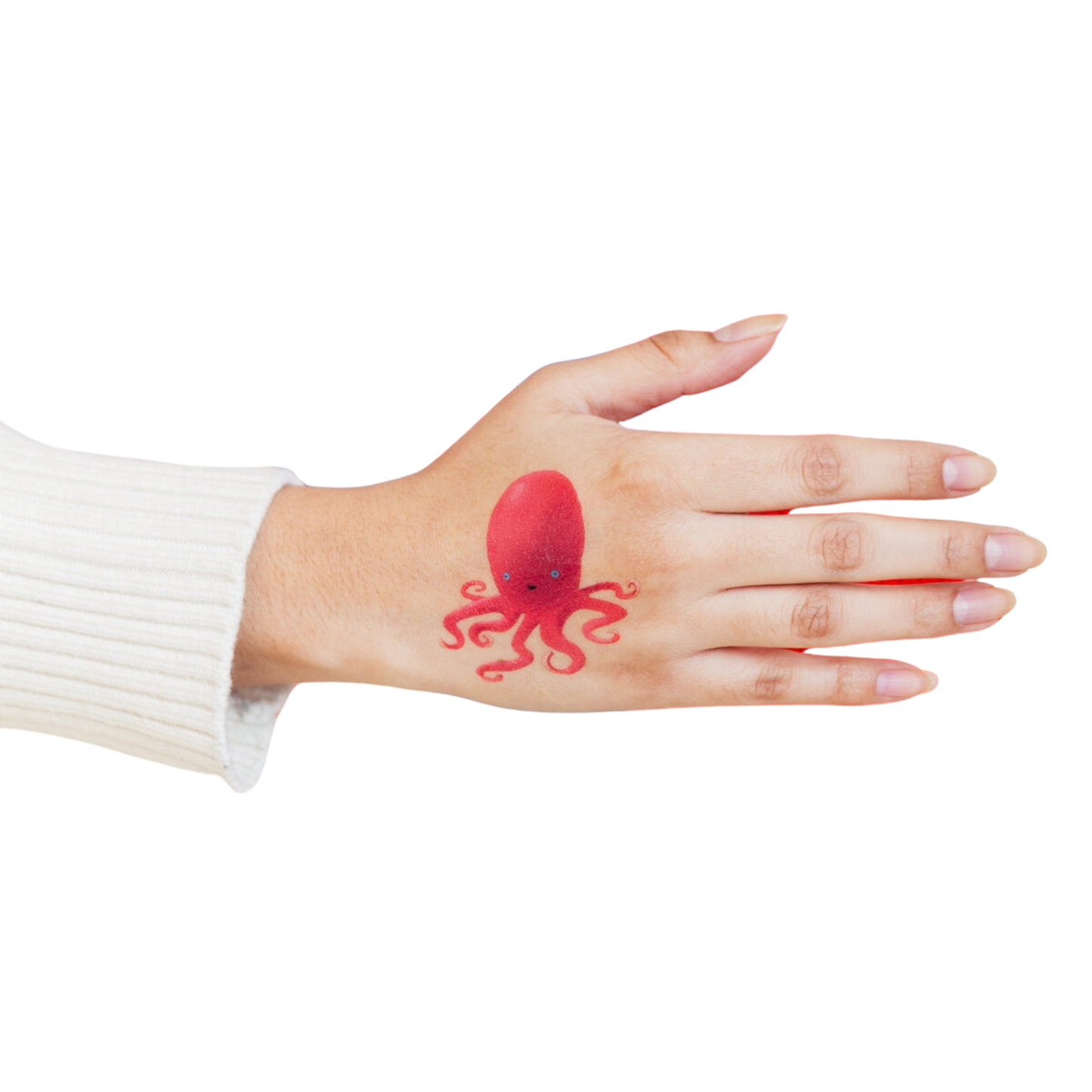 Ruby Octopus Tattoo Pair