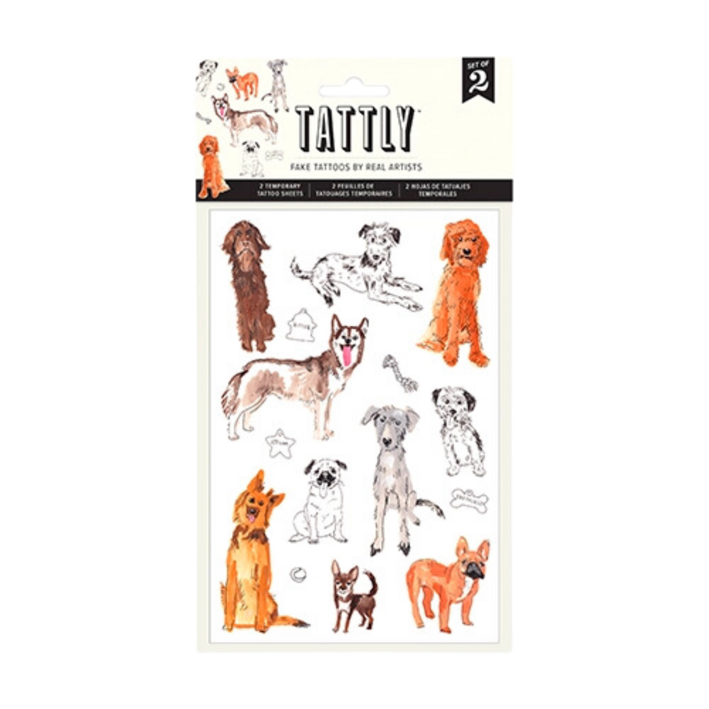 Dog Park Tattoo Sheet