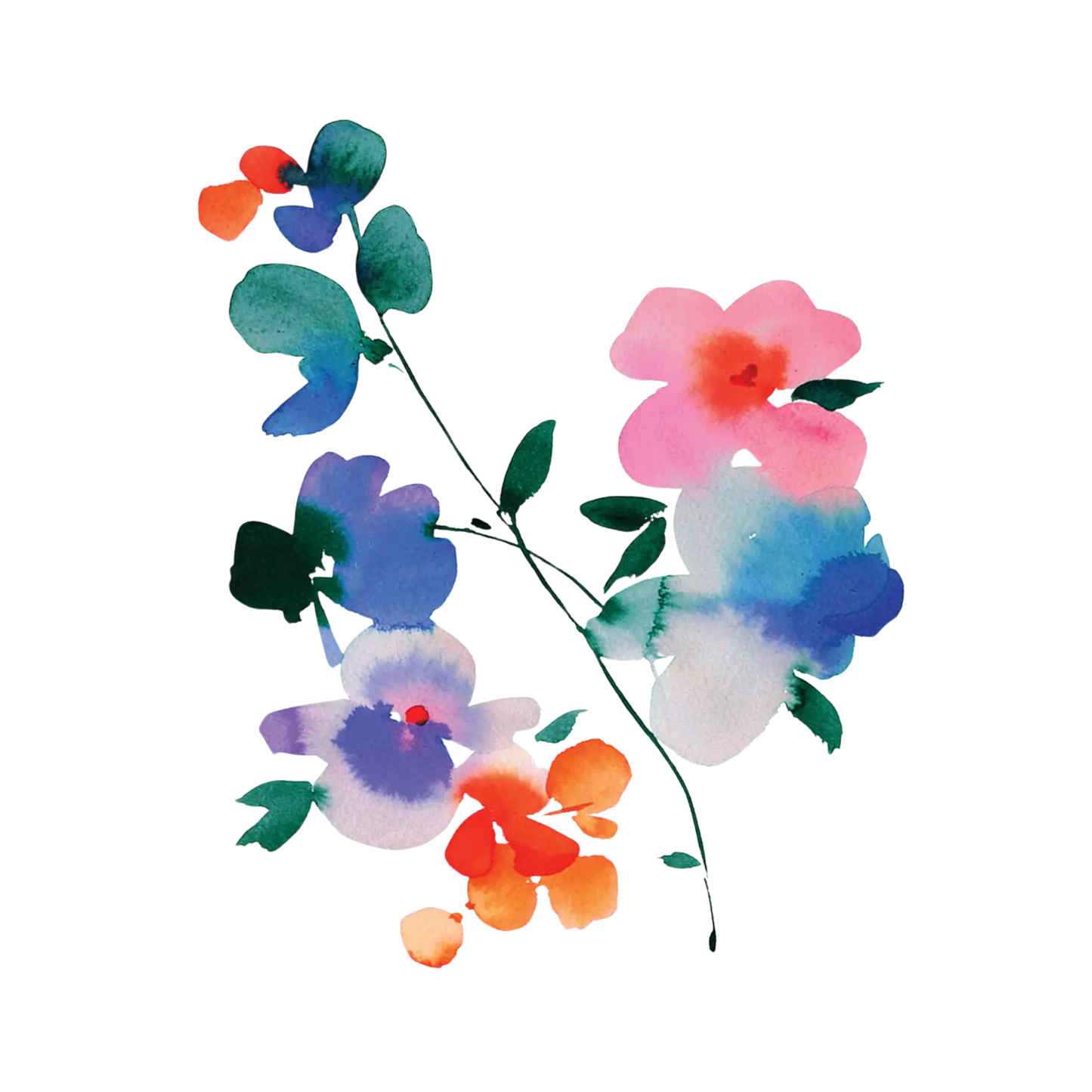Blue Orchid Tattoo Pair