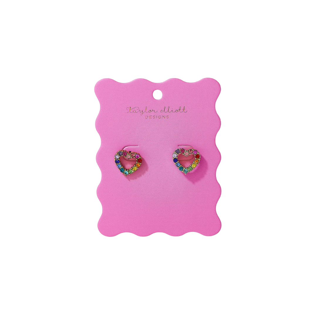 Mae Heart Stud Earrings