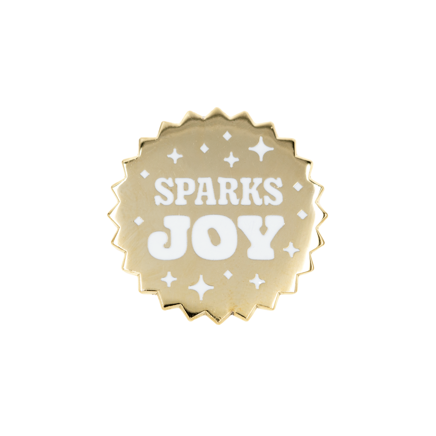 Sparks Joy Enamel Pin