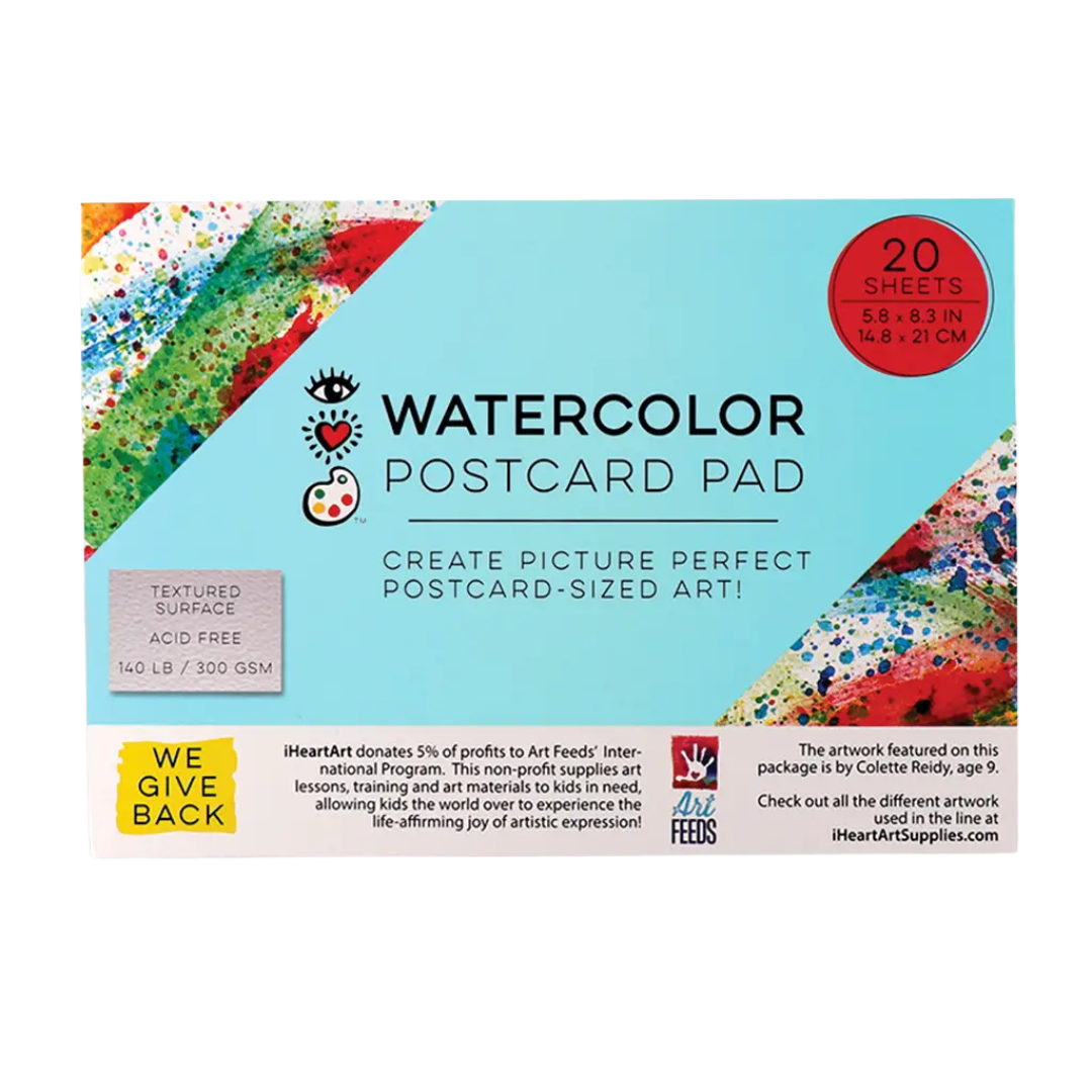 iheartart Watercolor Postcard Pad