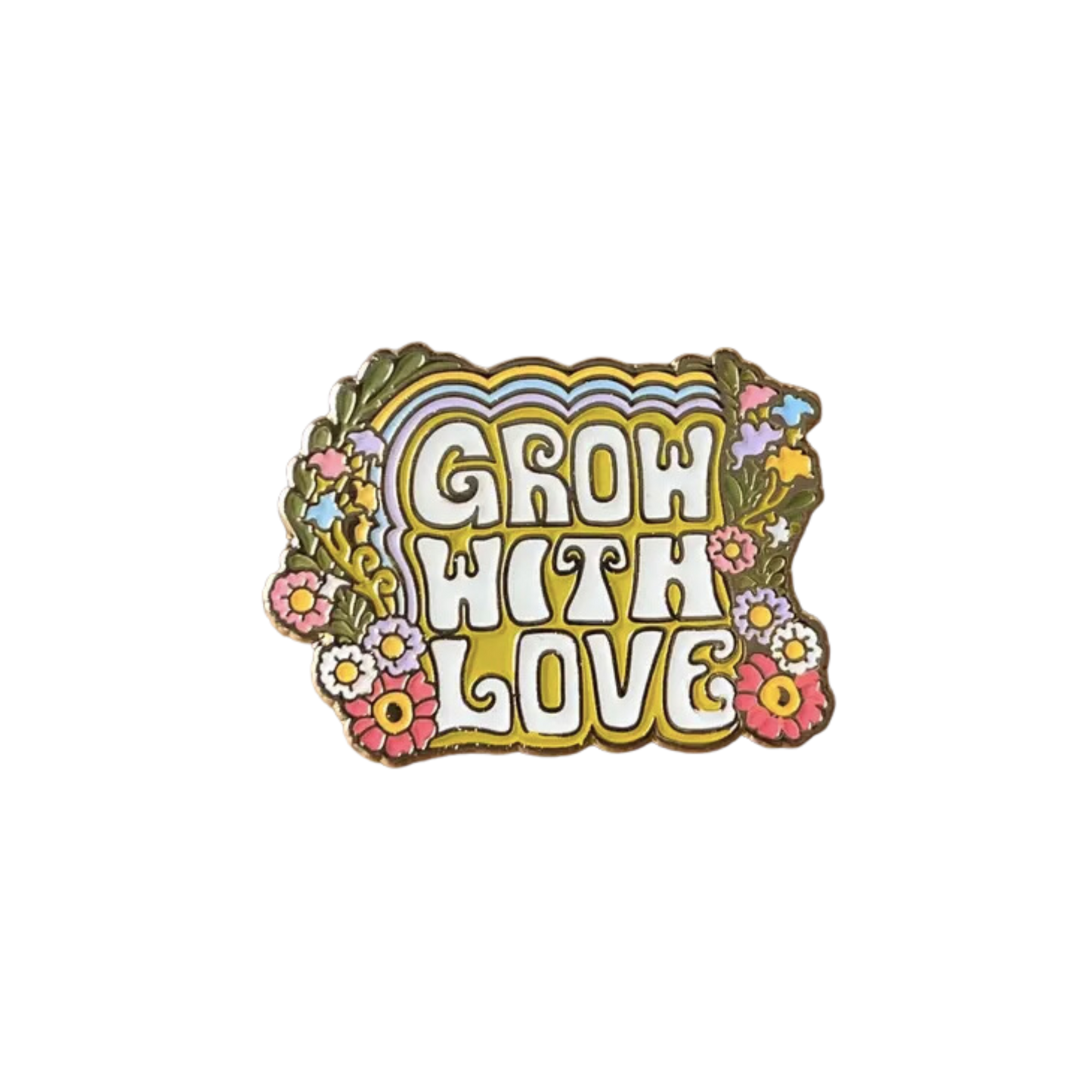 Grow with Love Enamel Pin