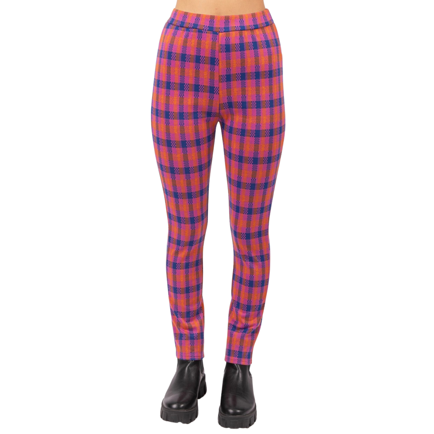 Print Leggings Fit Stretchy Knit Pants