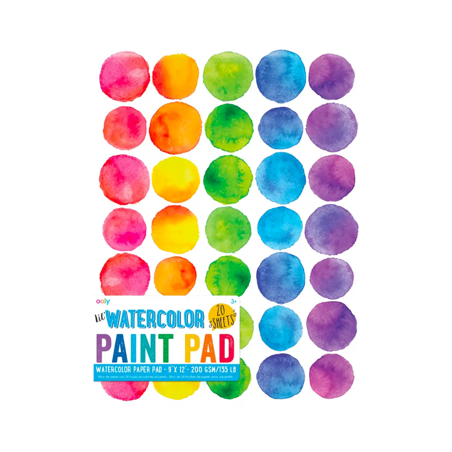Lil' Watercolor Paint Pad - 20 Sheets