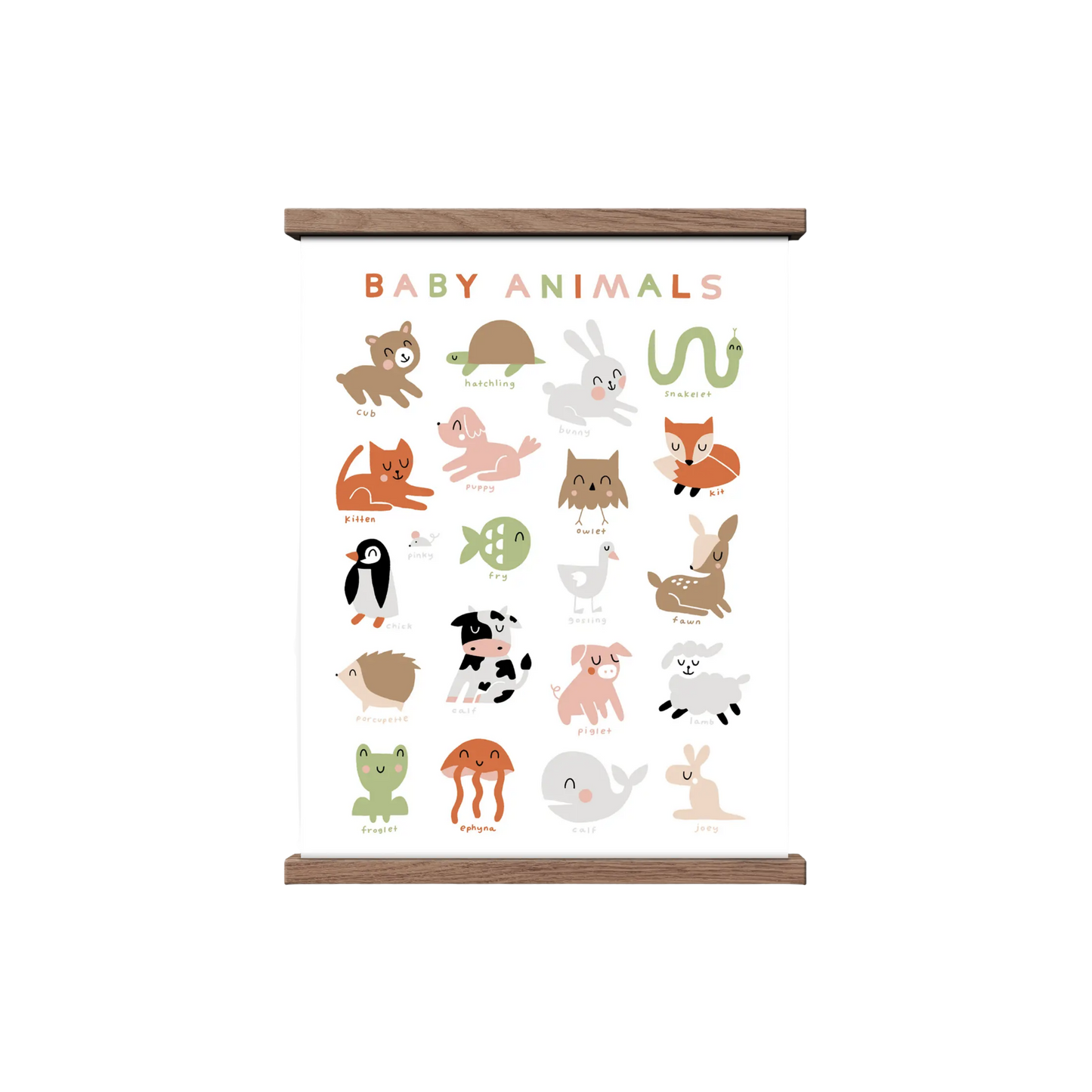 Baby Animals Art Print - 11 x 14