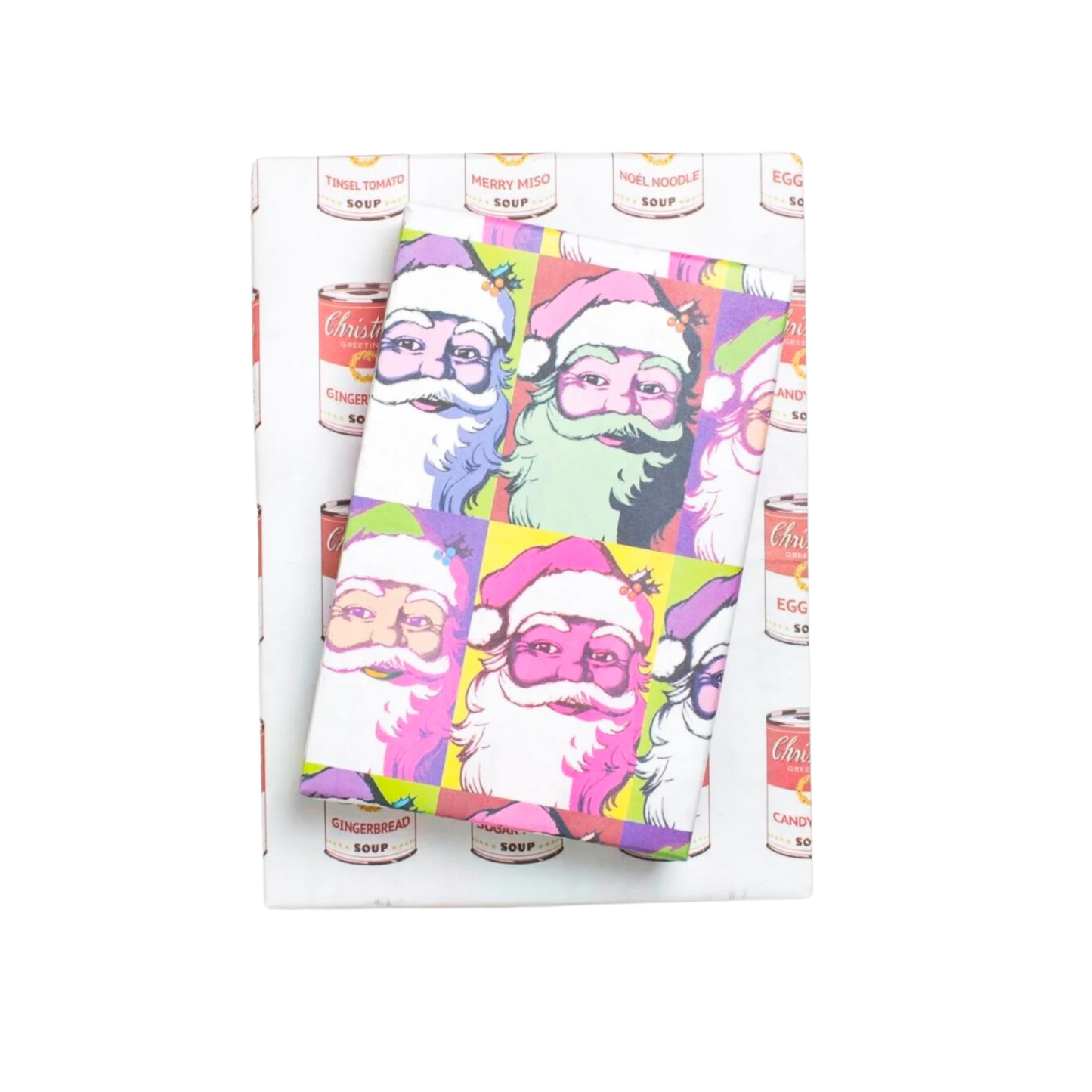 Warhol Santa Double Sided Eco Wrapping Paper