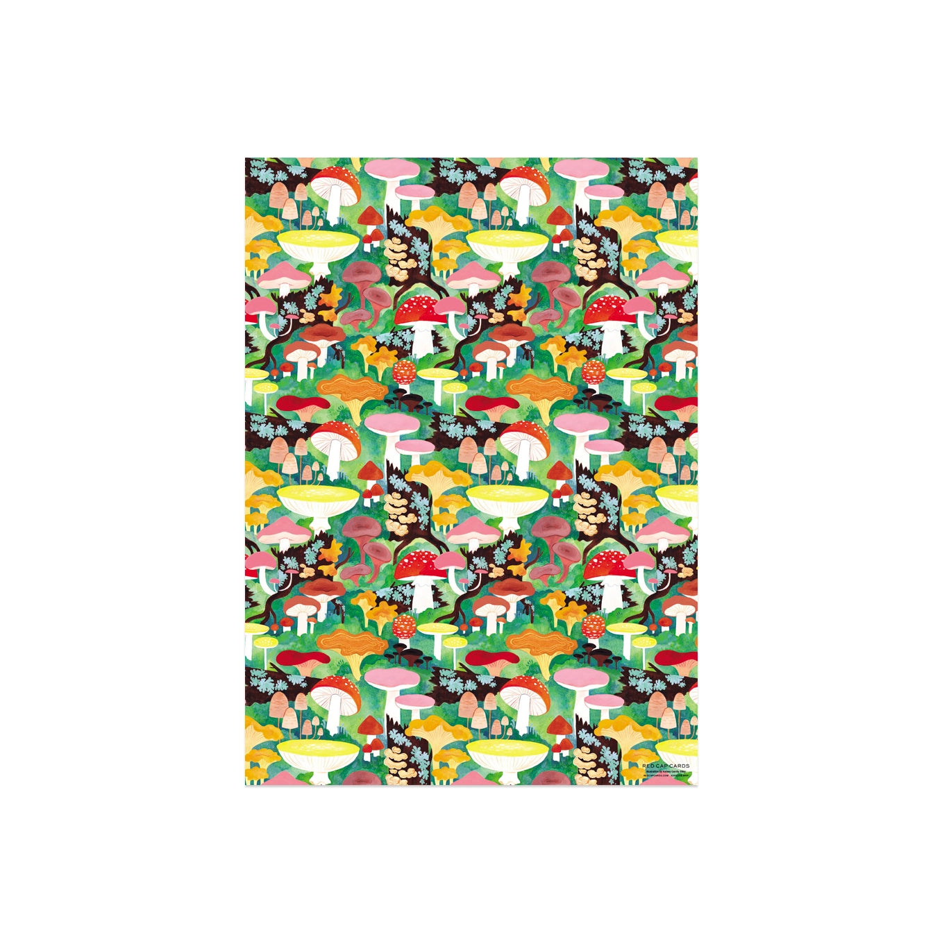 Woodland Mushrooms Gift Wrap