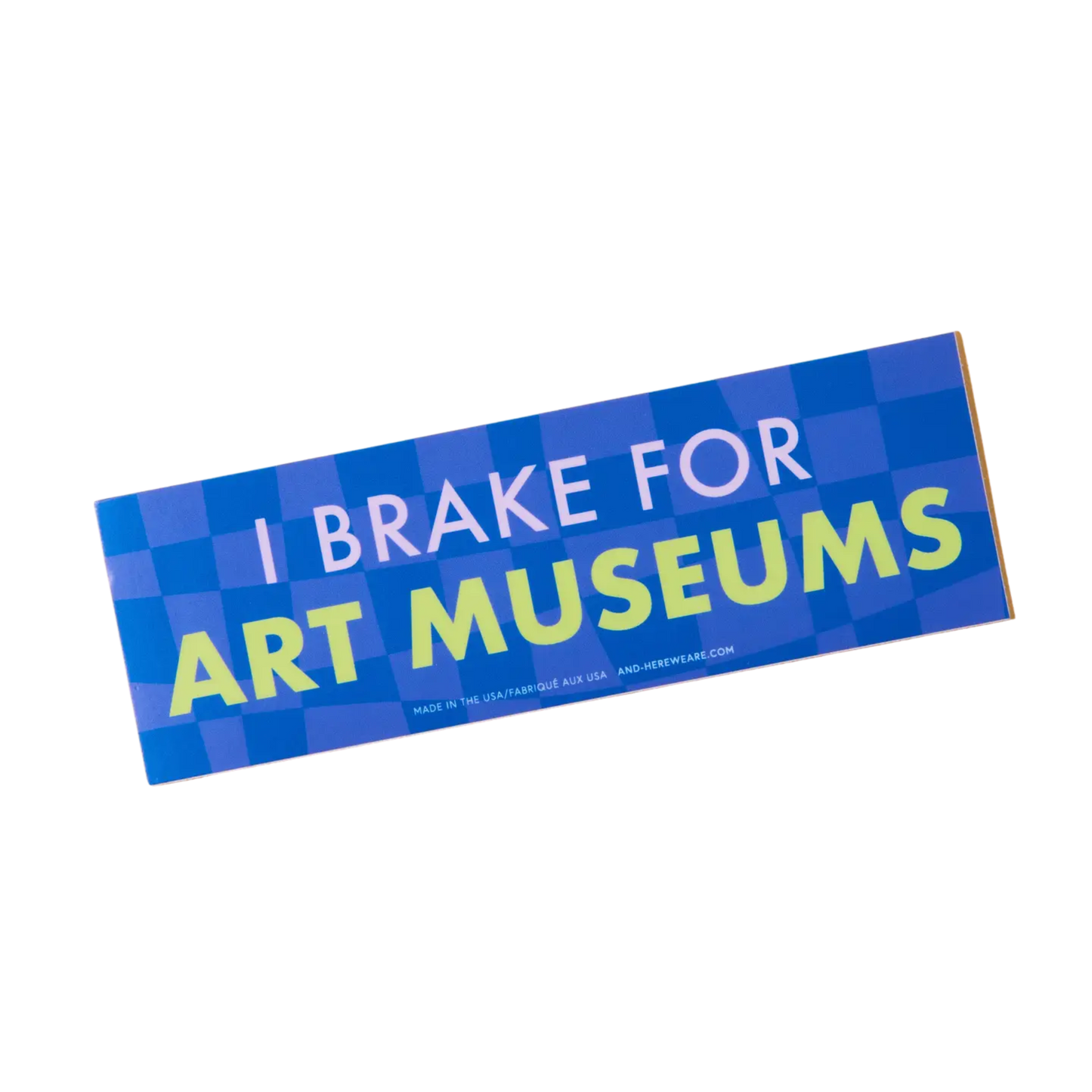 I Break For Art Museums Vinyl Bumper Sticker