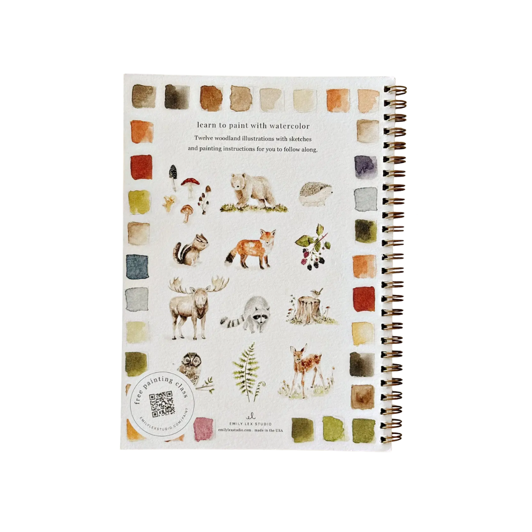 Woodland Watercolor Workbook