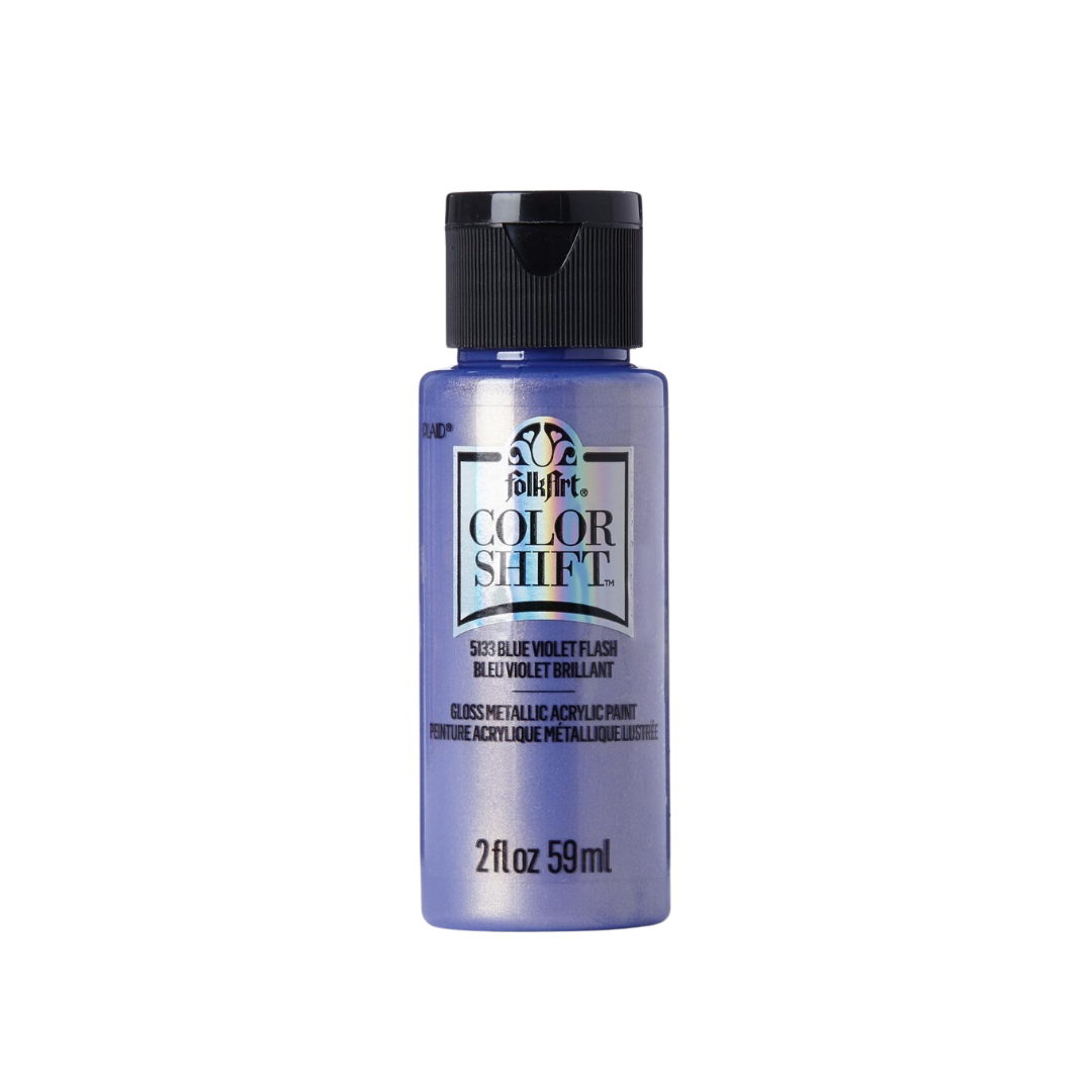 Folkart Color Shift Acrylic Paint - Blue Violet Flash