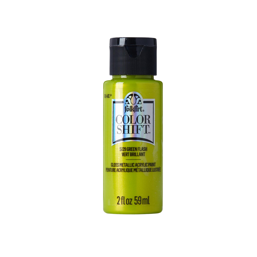 Folkart Color Shift Acrylic Paint - Green Flash