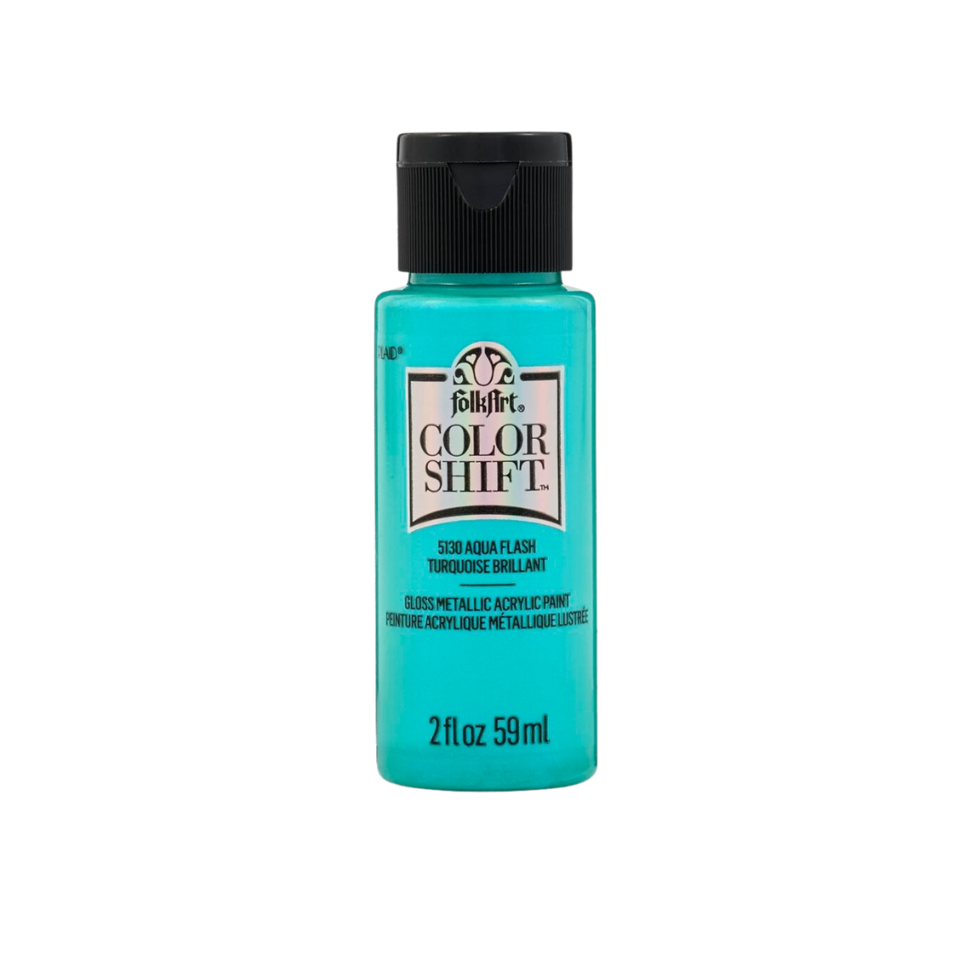 Folkart Color Shift Acrylic Paint - Aqua Flash
