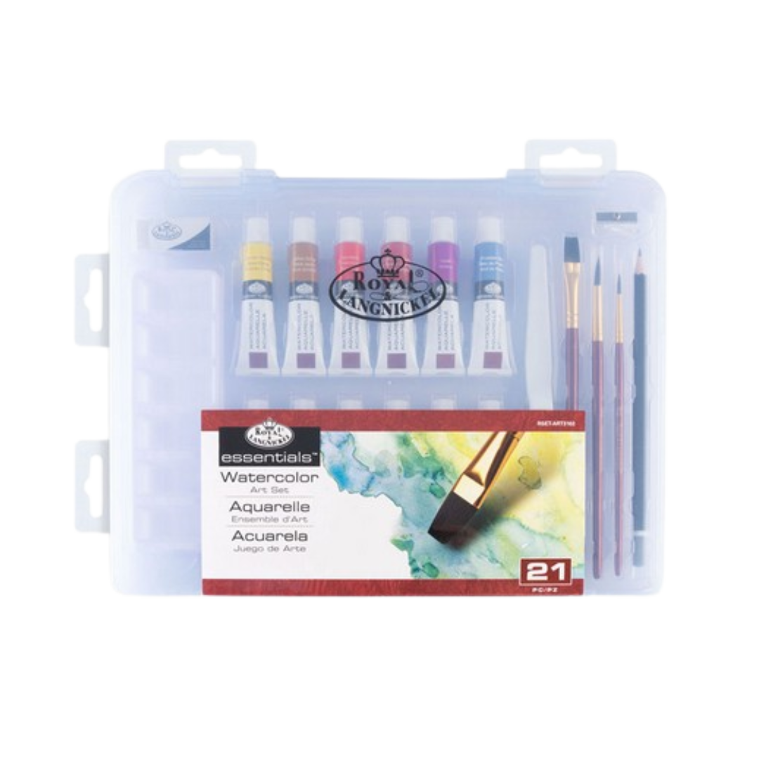 Royal Brush Watercolor Small Clearview Art Set - 21 Pc